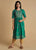 Black Rayon Embroidered Knee Length Kurti