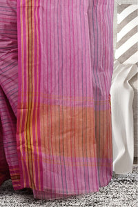Craftsvilla Multicolor Cotton Handwoven Traditional Saree