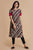 Kalamkari - Brown Color Diagonal Print Kurta