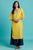 Nature Trails - Poised Red Festive Kurta With Gold Print