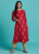 Nature Trails - Poised Red Festive Kurta With Gold Print