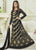 Black Velvet Embroidered Semi-stitched Lehenga Choli