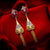 Gold Plated Alloy Metal Designer American Diamond Earrings