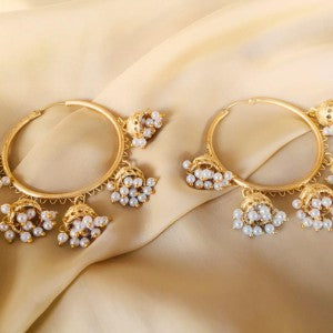 Craftsvilla Gold Plated Brass Hand Crafted Traditional Bali Earrings