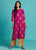 Nature Trails - Poised Red Festive Kurta With Gold Print