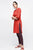 Black Rayon Embroidered Knee Length Kurti