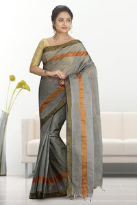 Craftsvilla Multicolor Cotton Plain Traditional Saree Without Blouse Material