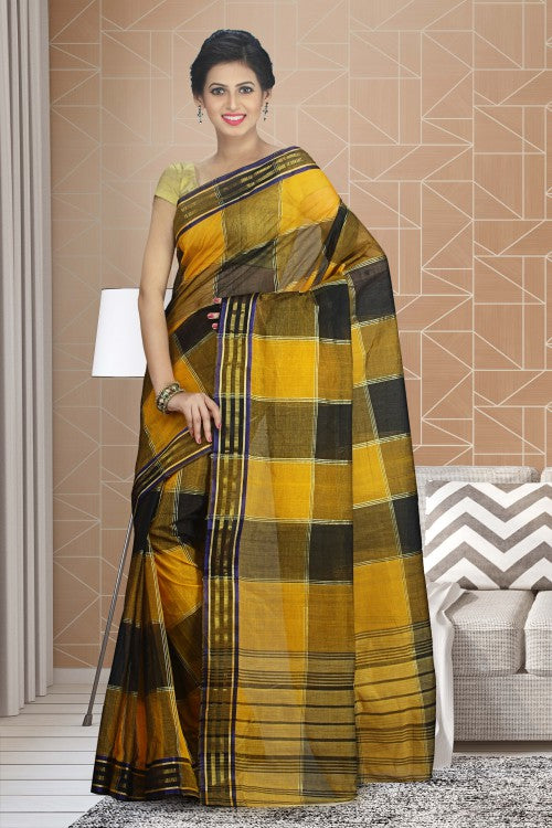 Craftsvilla Multicolor Cotton Solid Traditional Printed Saree