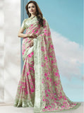 Craftsvilla Brown Linen Printed Designer Saree With Unstitched Blouse Material